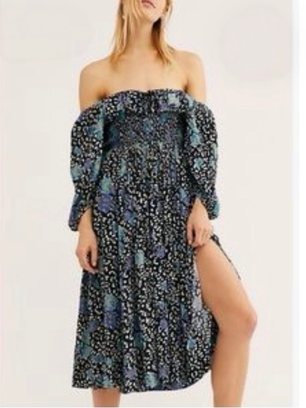 Free People Oasis Printed Maxi Dress Multicolor Size